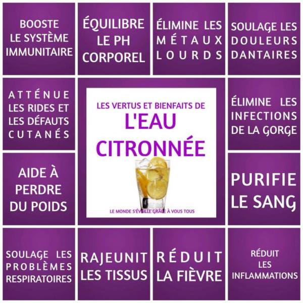 L eau citronnee