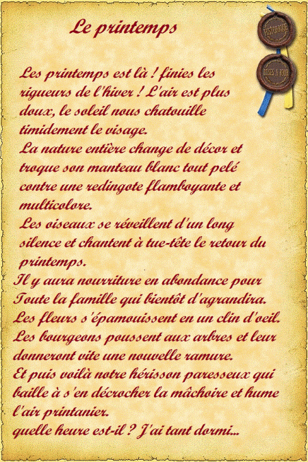 Parchemin printemps 3